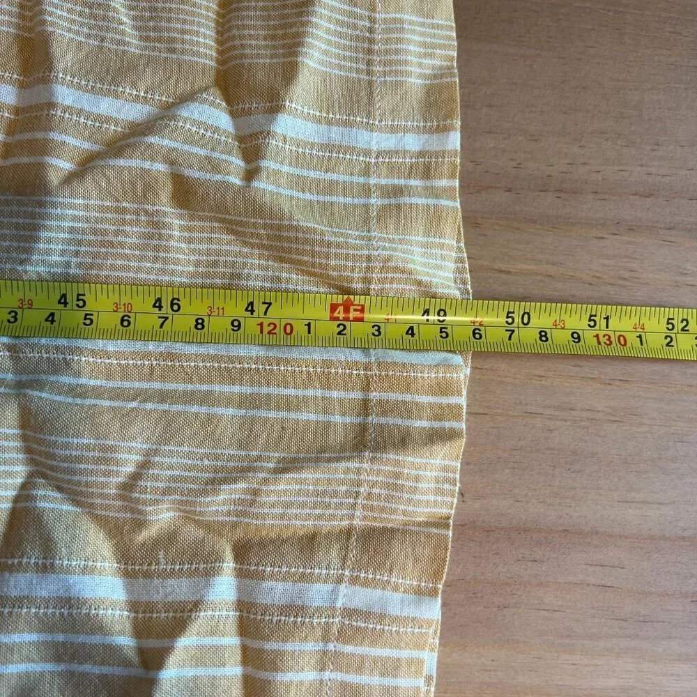 Marine Layer Bali TUnic Dress Extra Large in Gold Shadowy Stripe Linen Blend